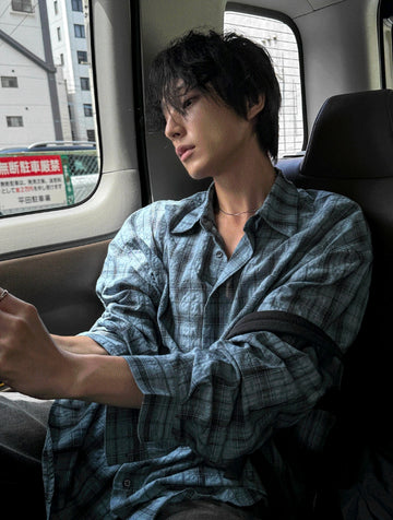 Alon Wrinkle Check Shirt